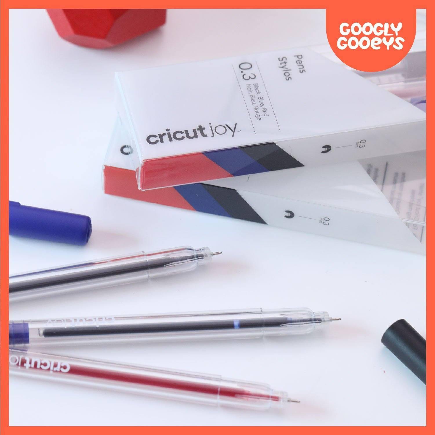 Cricut Joy Extra Fine Point Pens, 0.3 mm (3 ct) | Black, Red, Blue-Cricut Joy Accessories-[Product vendor]-GooglyGooeys-DIY-Crafts-Philippines