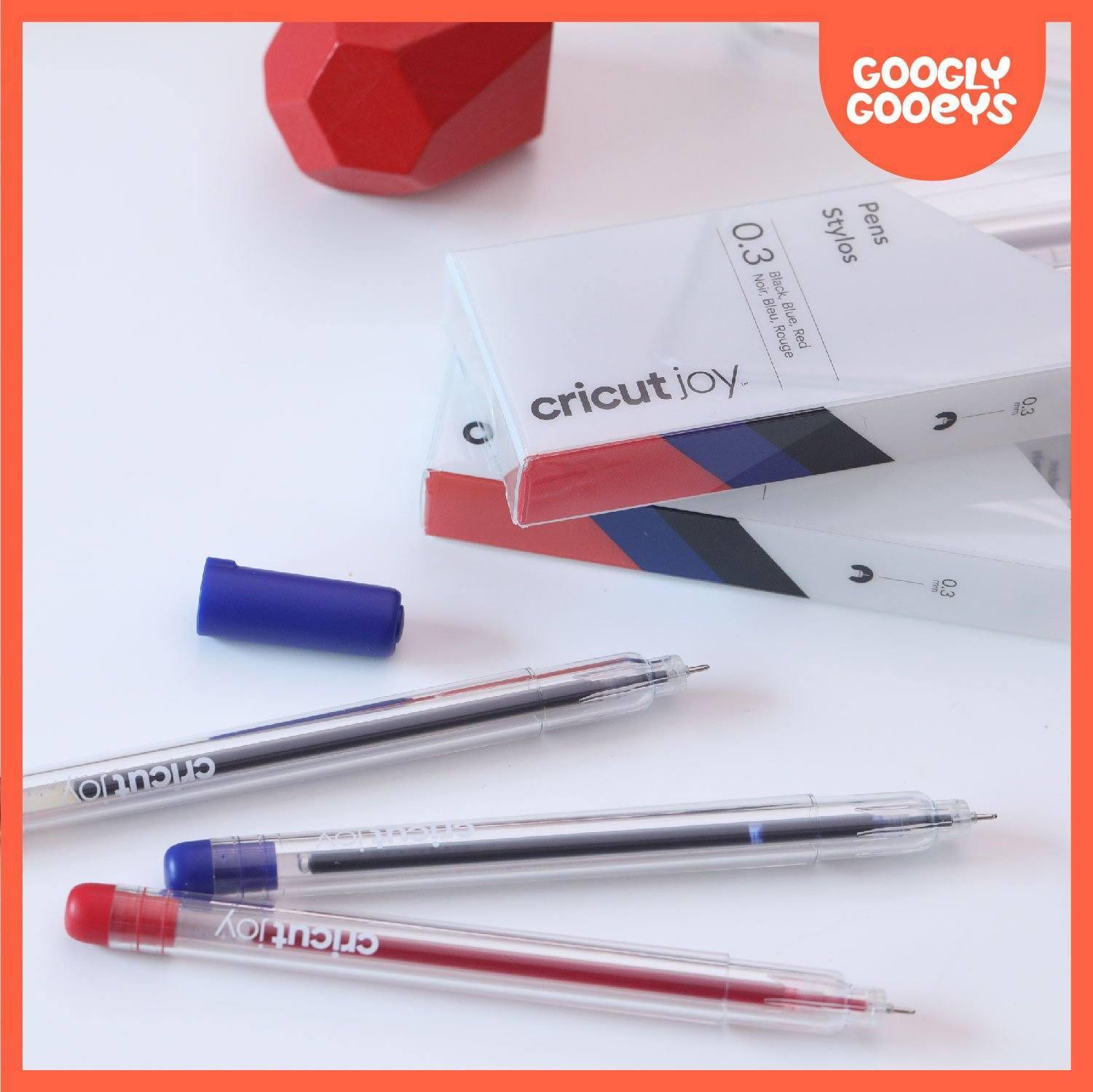 Cricut Joy Extra Fine Point Pens, 0.3 mm (3 ct) | Black, Red, Blue-Cricut Joy Accessories-[Product vendor]-GooglyGooeys-DIY-Crafts-Philippines