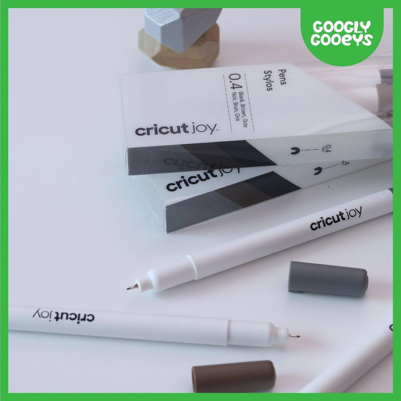 Cricut Joy Fine Point Pens, 0.4 mm (3 ct) | Black, Brown, Gray-Cricut Joy Accessories-[Product vendor]-GooglyGooeys-DIY-Crafts-Philippines