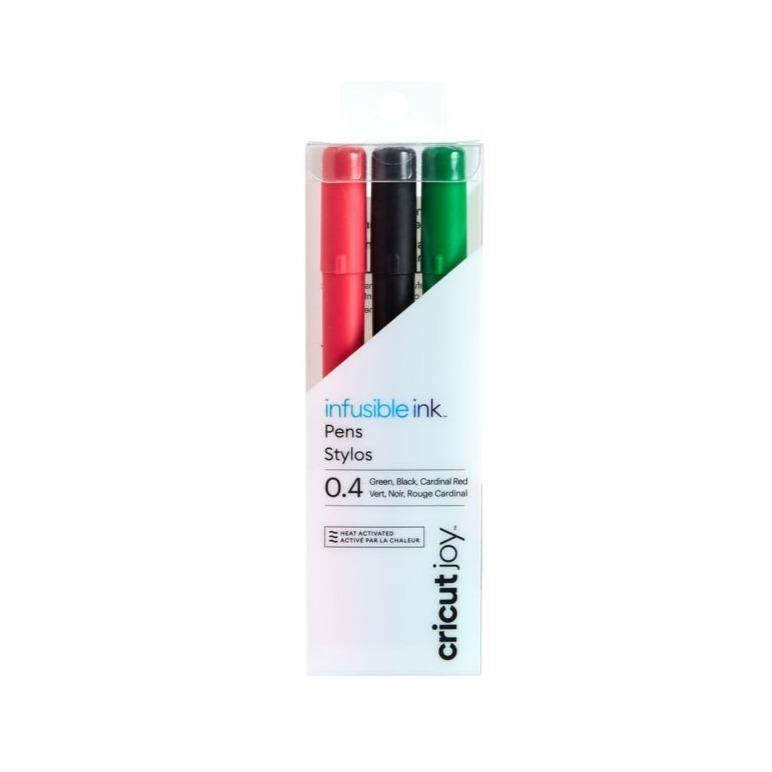 Cricut Joy Infusible Ink Pens 0.4, (3 ct) | Black, Red, Green-Cricut Joy Accessories-[Product vendor]-GooglyGooeys-DIY-Crafts-Philippines