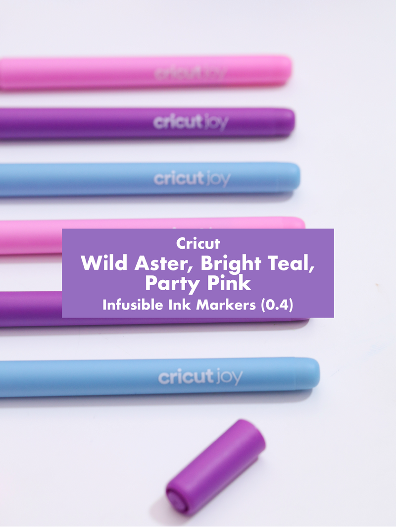 Cricut Joy Infusible Ink Pens 0.4, (3 ct) | Wild Aster, Bright Teal, Party Pink-Cricut Joy Accessories-GooglyGooeys | Cricut | Arts Craft and DIY Store based in the Philippines