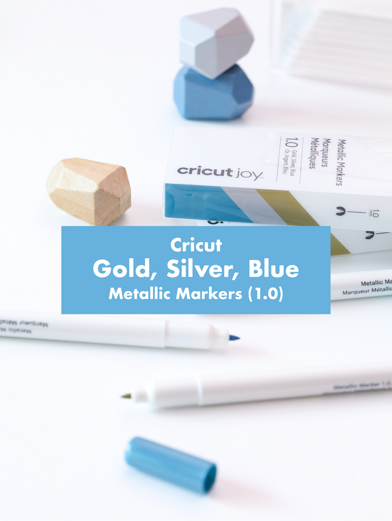 Cricut Joy Metallic Markers, 1.0 mm (3 ct) | Gold, Silver, Blue-Cricut Joy Accessories-GooglyGooeys | Cricut | Arts Craft and DIY Store based in the Philippines