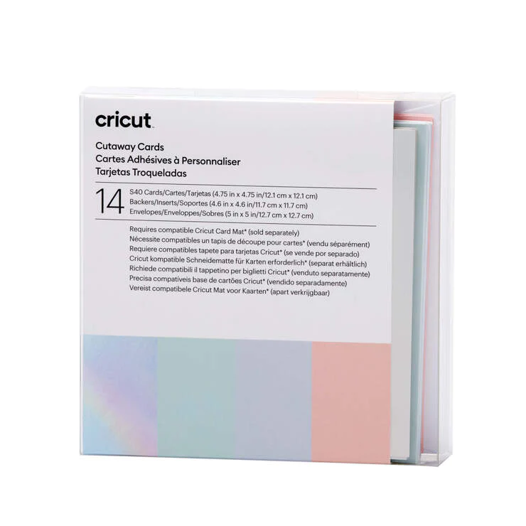 Cricut Cutaway Cards, S40 Pastels Sampler (14ct)
