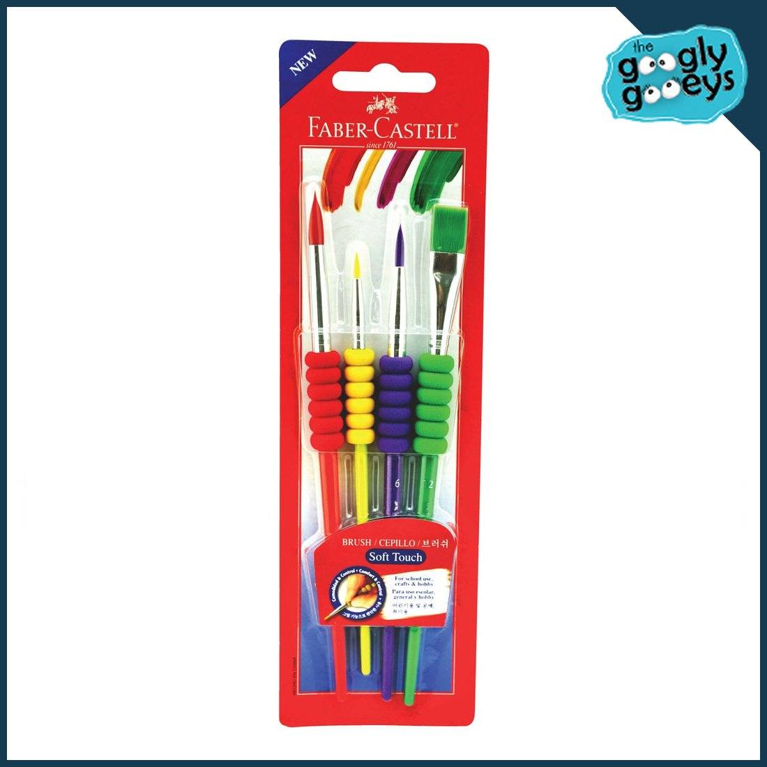 Faber-Castell Soft Touch Brushes (4pcs)