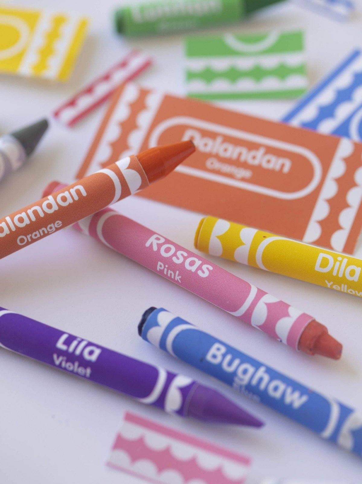 Free Printable: Crayon Sleeve Filipino Colors