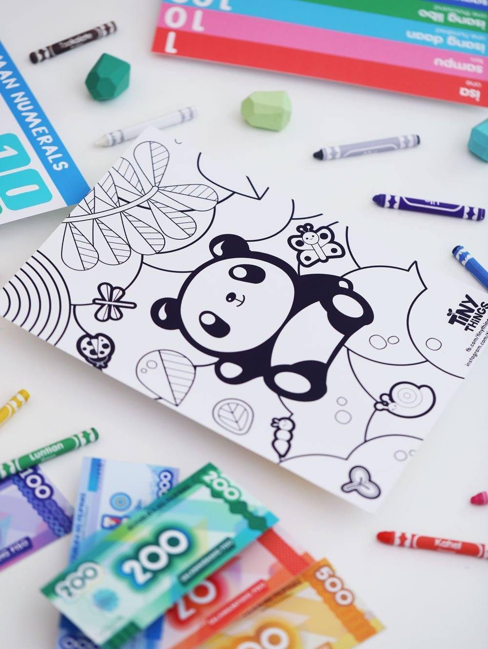 Free Printable: Tiny Buds Chabee Activity and Coloring Worksheets