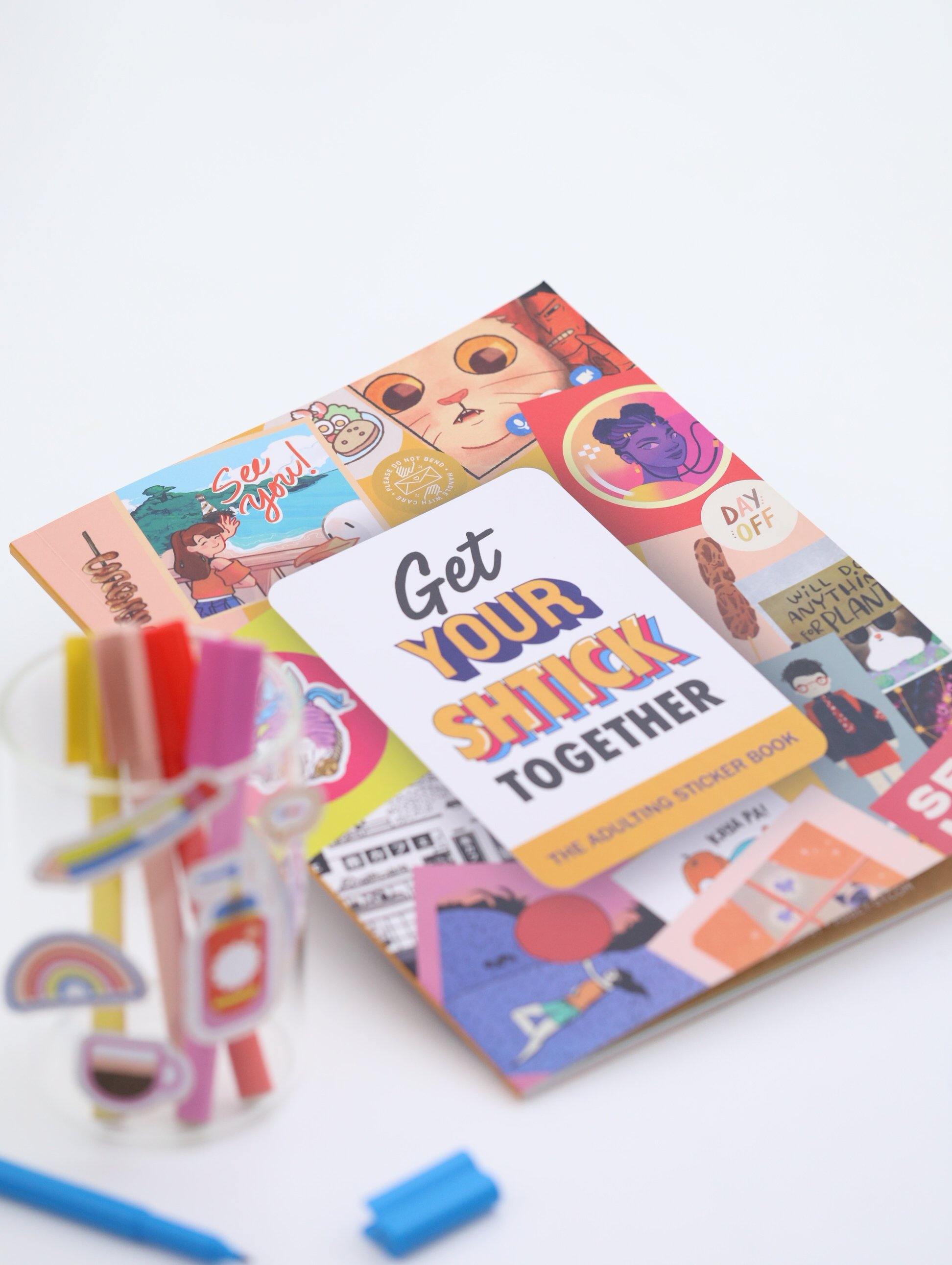 Get Your Shtick Together The Adulting Sticker Book-Merch-GooglyGooeys | Cricut | Arts Craft and DIY Store based in the Philippines