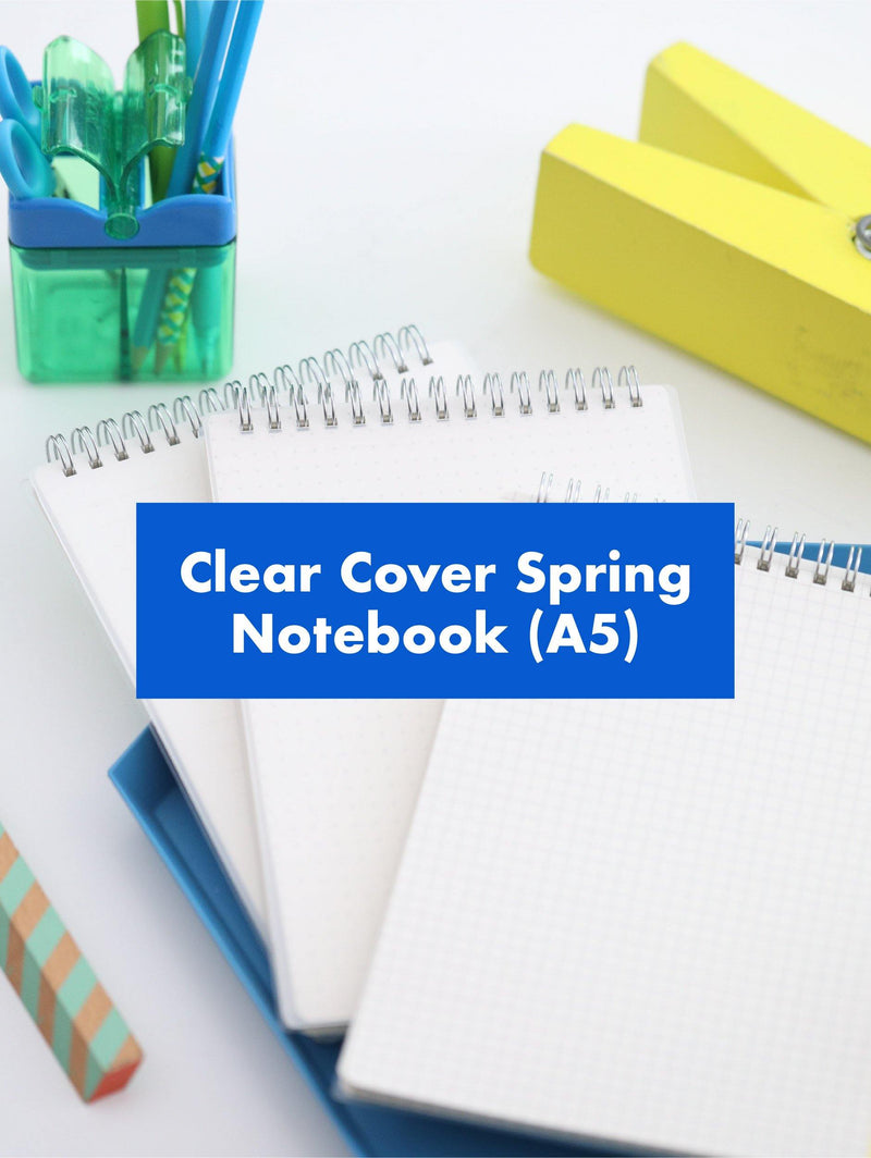 Googly Gooeys Clear Cover Spring Notebook (A5)-Notebooks-GooglyGooeys | Cricut | Arts Craft and DIY Store based in the Philippines