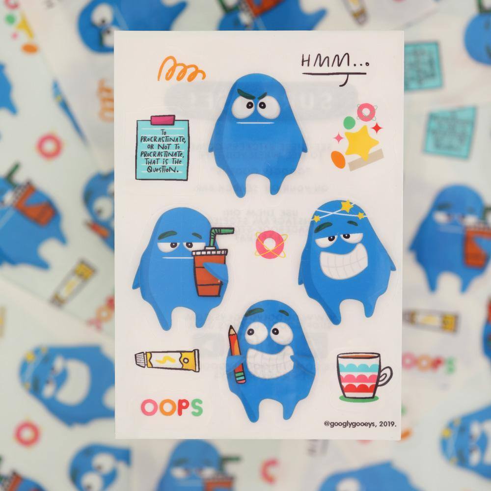 Googly Gooeys Merch - Stickers (Ponggo)-Merch-[Product vendor]-GooglyGooeys-DIY-Crafts-Philippines