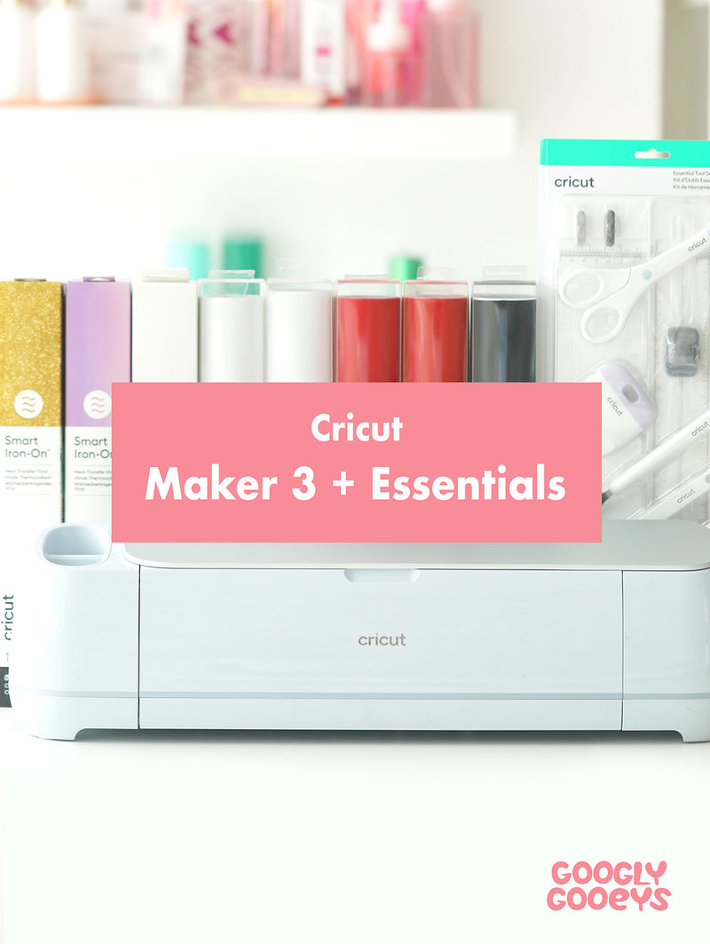 Cricut Maker 3 + Essentials Bundle with Smart Vinyls & Accessories