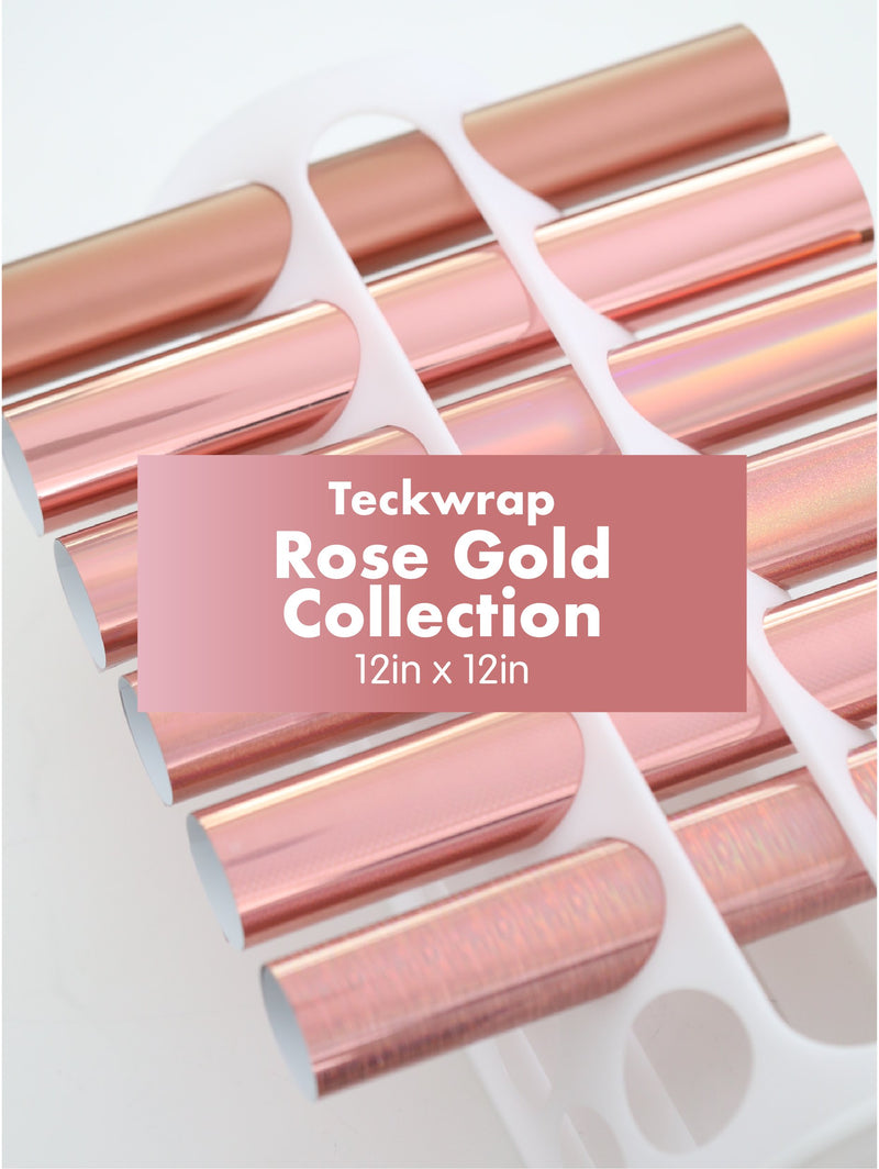 Teckwrap Textured Metallic Adhesive Vinyl Rose Gold 